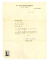 Letter from John C. Tucker, Leaves Officer, Jerome Relocation Center, to Takashi Ishida, May 31, 1943