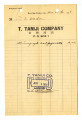 Receipt from T. Taniji Company