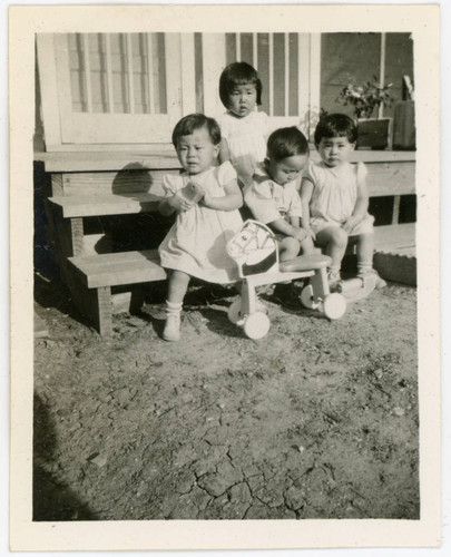 Young children at Jerome incarceration camp