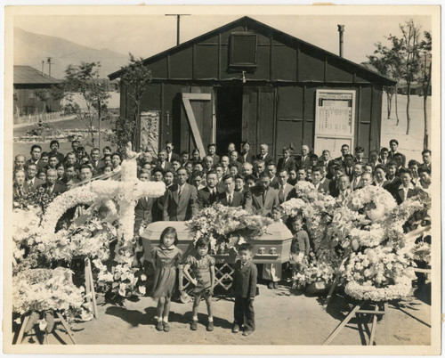 Funeral at Manzanar incarceration camp