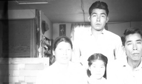 Family in Jerome camp