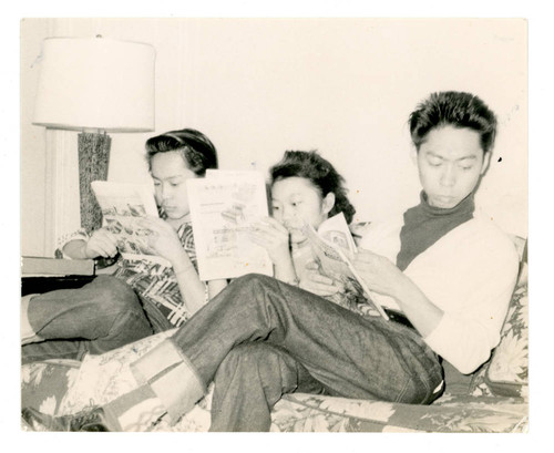 Shozo Narita, Gerrie Miyazaki, and Yoshio Narita