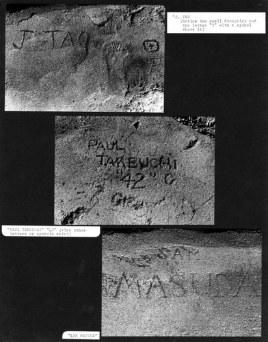 Cemetery gravestones, "Manzanar, a photograph essay: Manzanar today"