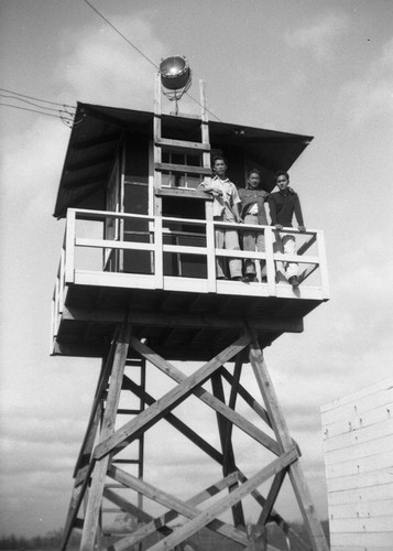 Men in guard tower