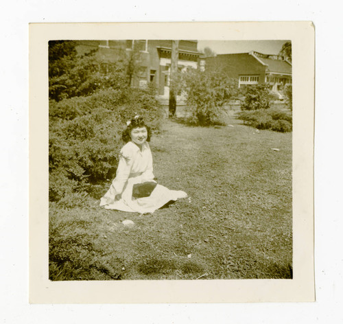 Woman in park