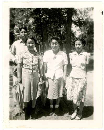 Group of people at incarceration camp