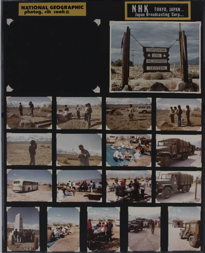 NHK Japan films at Manzanar site in 1984