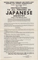 State of California, [Instructions to all persons of Japanese ancestry living in the following area:] southwest Placer County