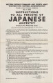 State of Oregon, [Instructions to all persons of Japanese ancestry living in the following area], Hood River County, Counties of Wasco and Sherman west of Highway 97