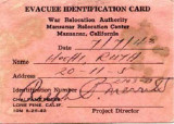 Evacuee Identification Card