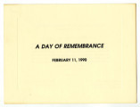 1990 Day of remembrance, February 11, 1990