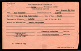 Termination notice, Form WRA-114, Mary Tsukamoto