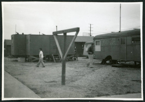 Photograph of mobile structures and trailers