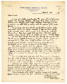 Letter from Tsuneo Iwata to members, March 29, 1942