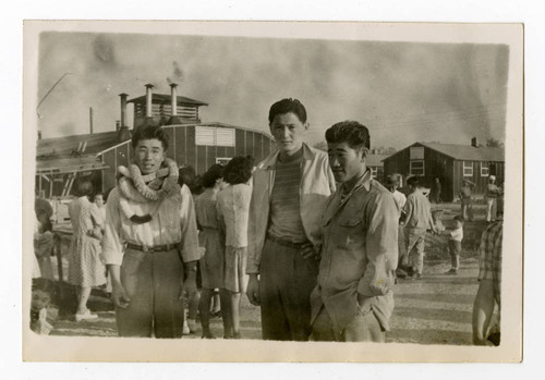 Atsushi Art Ishida with Sadao Yatabe and Takashi Ishida during farewell