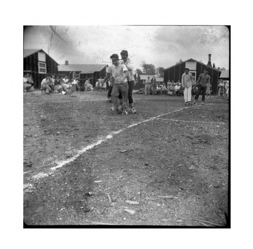 Three-legged race in Jerome