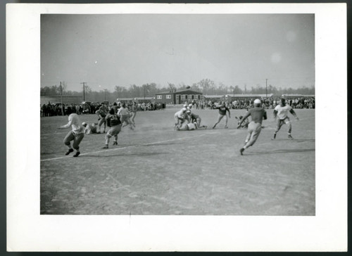 [Incarceration camp football game]