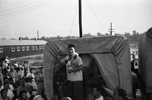 George Naohara leaving Jerome camp for Tule Lake camp