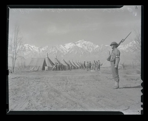 M.P camps at Manzanar