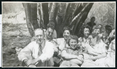 Photograph of a group of people, including David Stingley