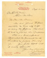 Letter from War Department to Tomoji Wada, September 21, 1918