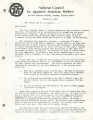 Newsletter from the National Council for Japanese American Redress, February 3, 1980