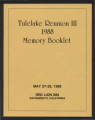 Tulelake reunion III 1988 memory booklet