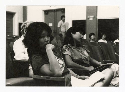 Evelyn Yoshimura and Janice Nabara at Senate hearing on Senate bill 2116