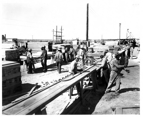 Incarceration Camp being constructed