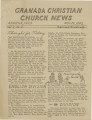 Granada Christian Church news, vol. 1, no. 2 (November 22, 1942)