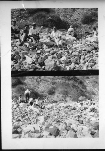 Two Frame Photograph of Palos Verdes Beach