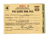 War ration book four, OPA form R-145, Fumio Takano