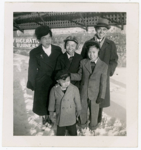 Narita family in the snow