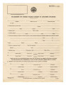 Statement of United States citizen of Japanese ancestry, DSS Form 304A