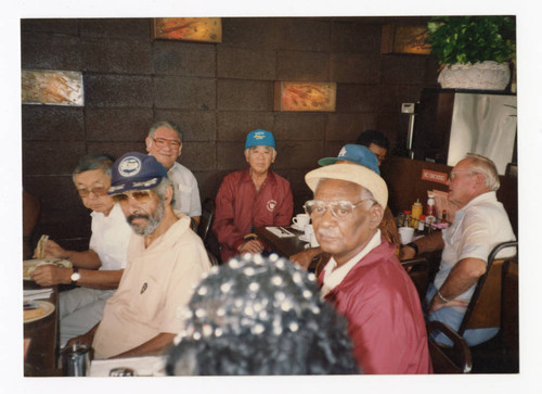 West Sider's of the 30's gathering at coffee shop