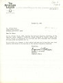 Letter from Raymond C. Patterson, Director of Internal Affairs, the American Legion, to Lillian Baker, October 21, 1983