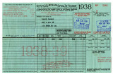 Receipt for the payment of taxes