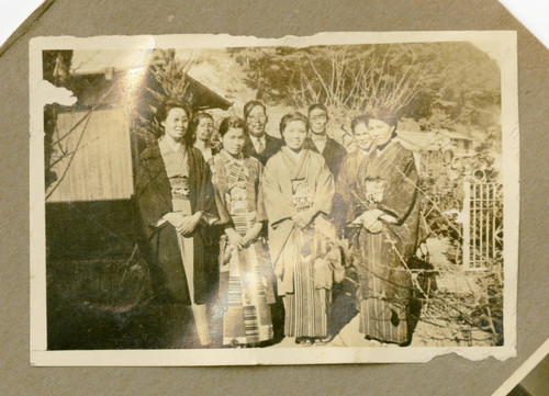 Teruko Masumoto with family