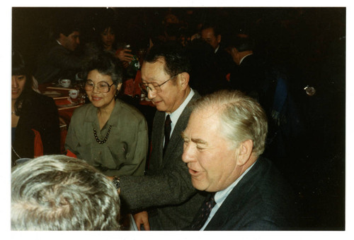 Group table at justice in action awards dinner