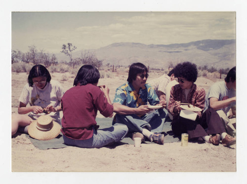 Duane Kubo and Lillian Nakano at Manzanar pilgrimage