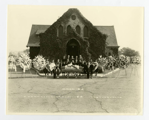 Tomoji Wada's funeral at Evergreen Cemetery