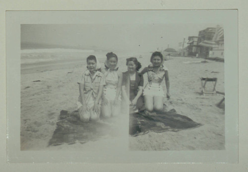 Blue Circle members at the beach