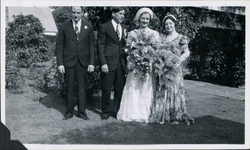 Mr. and Mrs. Mahoney's wedding, Marie