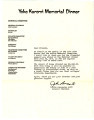 Letter from John Lancaster, General Chairman, A.I.F.D