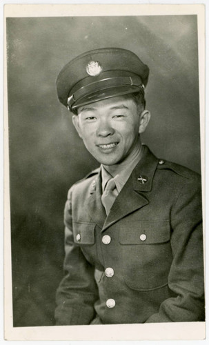 Man in military uniform