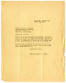 Letter from Shirley E. Wells to Gertrude L. Wetzel, Project Nursing Director, March 21, 1943