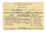 Tri-State High School student report, Usui, Teruko