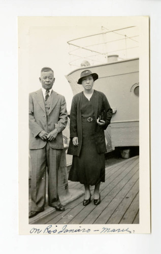 Japanese passengers on Rio de Janeiro Maru