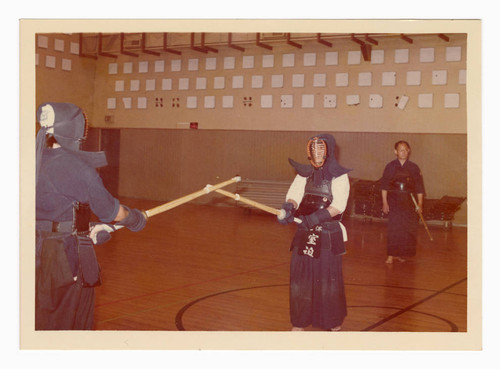 Kendo match at Pasadena Buddhist Temple