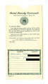 Social security documents, envelope